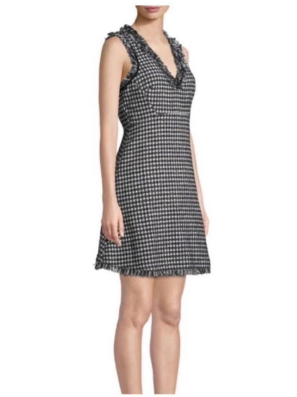 Kate Spade Dashing Beauty Houndstooth Tweed Dress Size 10 NWT